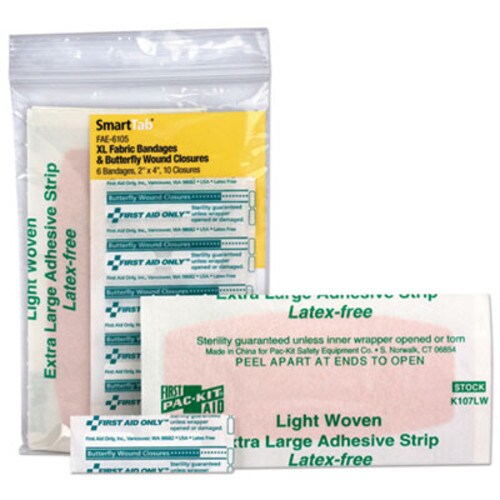 First Aid Only™ Refill for SmartCompliance General Business Cabinet, Bandages, 16/Kit Item: FAOFAE6105