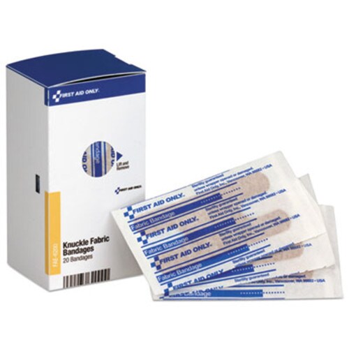 First Aid Only™ Refill for SmartCompliance Gen Business Cabinet, Knuckle Fabric Bandages, 20/Box Item: FAOFAE6200