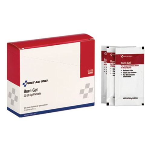 First Aid Only™ Burn Gel, 3.5 g Packet, 25/Box Item: FAOG469