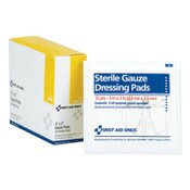 First Aid Only™ Gauze Dressing Pads, Sterile, 3 x 3, 10 Dual-Pads/Box Item: FAOI211