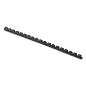 Fellowes® Plastic Comb Bindings, 1/4" Diameter, 20 Sheet Capacity, Black, 100/Pack Item: FEL52366