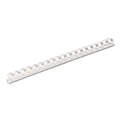 Fellowes® Plastic Comb Bindings, 1/2" Diameter, 90 Sheet Capacity, White, 100/Pack Item: FEL52372