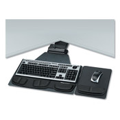 Fellowes® Professional Corner Executive Keyboard Tray, 19w x 14.75d, Black Item: FEL8035901