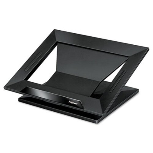 Fellowes® Designer Suites Laptop Riser, 13.19" x 11.19" x 4", Black Pearl, Supports 25 lbs Item: FEL8038401