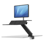 Fellowes® Lotus RT Sit-Stand Workstation, 48" x 30" x 42.2" to 49.2", Black Item: FEL8081501