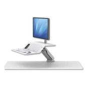 Fellowes® Lotus RT Sit-Stand Workstation, 48" x 23.75" x 42.2" to 49.2", White Item: FEL8081701