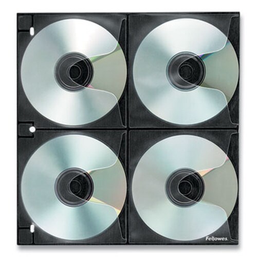 Fellowes® Two-Sided CD/DVD Refill Sheets for Three-Ring Binder, 25/Pack Item: FEL95321