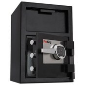FireKing® Depository Security Safe, 2.72 cu ft, 24w x 13.4d x 10.83h, Black Item: FIRSB2414BLEL
