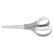 Fiskars® Contoured Performance Scissors, 8" Long, 3.13" Cut Length, Straight Gray Softgrip Handle Item: FSK1160001005