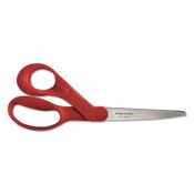 Fiskars® Our Finest Left-Hand Scissors, 8" Long, 3.3" Cut Length, Offset Red Handle Item: FSK1945001001