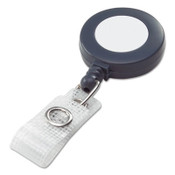 GBC® Badgemates Plastic Retractable Name Badge Reel, 3 ft Extension, Gray, 25/Box Item: GBC50573