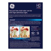 GE Reveal HD+ LED A19 Light Bulb, 5 W, 4/Pack Item: GEL46650