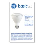 GE Basic LED Dimmable Indoor Flood Light Bulbs, BR30, 8 W, Soft White Item: GEL48198