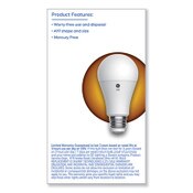 GE Classic LED SW Non-Dim A19 3-Way Light Bulb, 6 W; 12 W; 17 W, Soft White Item: GEL93130566