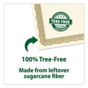 Geographics® Tree Free Award Certificates, 8.5 x 11, Natural with Gold Braided Border, 15/Pack Item: GEO49008