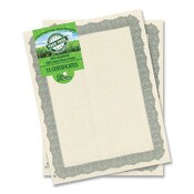 Geographics® Award Certificates, 8.5 x 11, Natural with Silver Braided Border. 15/Pack Item: GEO49009