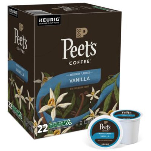 Peet's Coffee & Tea® Vanilla K-Cups, 0.33 oz K-Cup, 22/Box Item: GMT2708