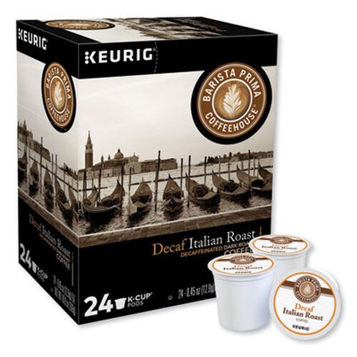 Barista Prima Coffeehouse® Decaf Italian Roast Coffee K-Cups, 24/Box Item: GMT8506