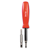 Great Neck® 4 in-1 Screwdriver w/Interchangeable Phillips/Standard Bits, Assorted Colors Item: GNSSD4BC