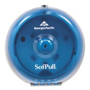 Georgia Pacific® Professional SofPull Mini Centerpull Single-Roll Bath Tissue Dispenser, 8.75 x 7 x 9, Blue Item: GPC56514