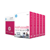 HP Papers MultiPurpose20 Paper, 96 Bright, 20 lb Bond Weight, 8.5 x 11, White, 500 Sheets/Ream, 5 Reams/Carton Item: HEW115100