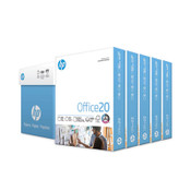 HP Papers Office20 Paper, 92 Bright, 20 lb Bond Weight, 8.5 x 11, White, 500 Sheets/Ream, 5 Reams/Carton Item: HEW172160