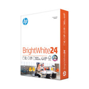 HP Papers Brightwhite24 Paper, 100 Bright, 24 lb Bond Weight, 8.5 x 11, Bright White, 500/Ream Item: HEW203000