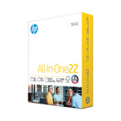 HP Papers All-In-One22 Paper, 96 Bright, 22 lb Bond Weight, 8.5 x 11, White, 500/Ream Item: HEW207000