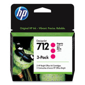 HP HP 712, (3ED78A) 3-Pack Magenta Original Ink Cartridges Item: HEW3ED78A