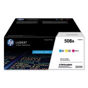 HP HP 508A, (CF360A-M) 3-Pack Cyan/Magenta/Yellow Original LaserJet Toner Cartridges Item: HEWCF360AM