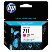 HP HP 711, (CZ135A) 3-pack Magenta Original Ink Cartridges Item: HEWCZ135A