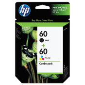 HP HP 60, (N9H63FN) 2-pack Black/Tri-Color Original Ink Cartridges Item: HEWN9H63FN
