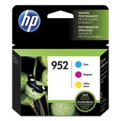 HP HP 952, (N9K27AN) 3-pack Cyan/Magenta/Yellow Original Ink Cartridges Item: HEWN9K27AN
