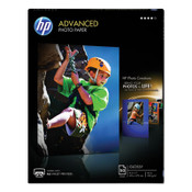 HP Advanced Photo Paper, 10.5 mil, 8.5 x 11, Glossy White, 50/Pack Item: HEWQ7853A