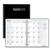 House of Doolittle™ Spiralbound Academic Monthly Planner, 11 x 8.5, Black Cover, 14-Month (July to Aug): 2023 to 2024 Item: HOD26302
