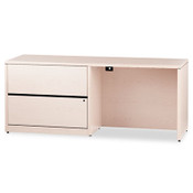 HON® 10500 Series Credenza w/Left Lateral File, 72w x 24d x 29.5h, Natural Maple Item: HON10548LDD