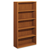 HON® 10700 Series Wood Bookcase, Five Shelf, 36w x 13 1/8d x 71h, Bourbon Cherry Item: HON10755HH