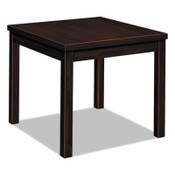 HON® Laminate Occasional Table, Square, 24w x 24d x 20h, Mahogany Item: HON80192NN