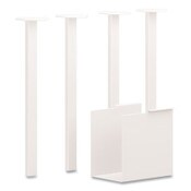 HON® Coze Writing Desk Post Legs with U-Storage Compartment, 5.75" x 28", Designer White, 4 Legs/Set Item: HONHLCPL29USPJW