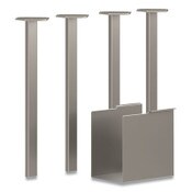HON® Coze Writing Desk Post Legs with U-Storage Compartment, 5.75" x 28", Silver, 4 Legs/Set Item: HONHLCPL29USPR6