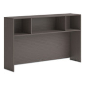 HON® Mod Desk Hutch, 3 Compartments, 66w x 14d x 39.75h, Slate Teak Item: HONLDH66LS1