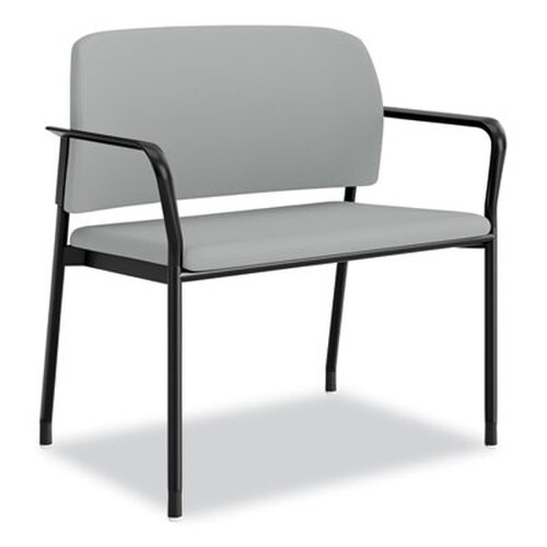 HON® Accommodate Series Bariatric Chair with Arms, 33.5" x 21.5" x 32.5", Flint Seat, Flint Back, Charblack Legs Item: HONSB50FESX39CB