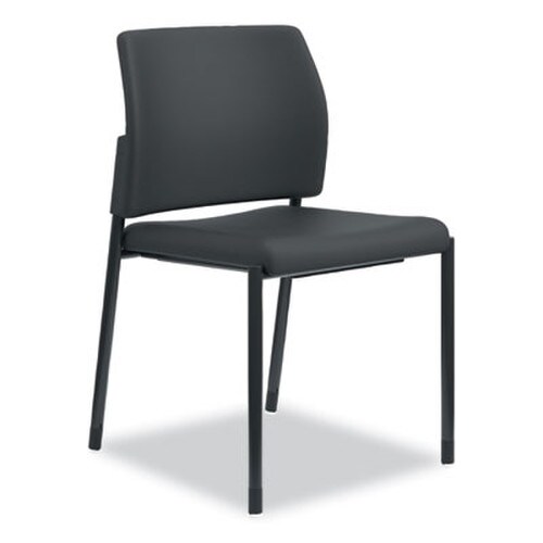HON® Accommodate Series Guest Chair, Fabric Upholstery, 23.5" x 22.25" x 31.5", Black Seat/Back, Textured Black Base, 2/Carton Item: HONSGS6NBCU10CK