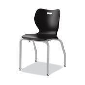 HON® SmartLink Four-Leg Chair, 19.5" x 19.63" x 31", Onyx Seat, Onyx Base, 4/Carton Item: HONSL4L18EONP