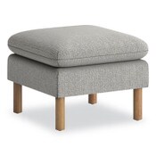 HON® Parkwyn Series Ottoman, 23" x 23" x 17.5", Gray/Oak Item: HONVP3LOTTGRY