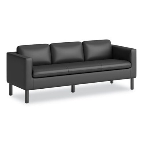 HON® Parkwyn Series Sofa, 77w x 26.75d x 29h, Black Item: HONVP3LSOFABLK