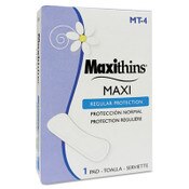 HOSPECO® Maxithins Vended Sanitary Napkins #4, Maxi, 250 Individually Boxed Napkins/Carton Item: HOSMT4