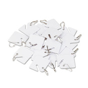 SecurIT® Replacement Slotted Key Cabinet Tags, 1.63 x 1.5, White, 20/Pack Item: ICX94190027