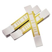 Iconex™ Self-Adhesive Currency Straps, Mustard, $10,000 in $100 Bills, 1000 Bands/Pack Item: ICX94190057
