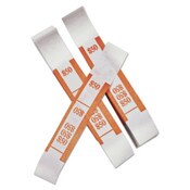 Iconex™ Color-Coded Kraft Currency Straps, Dollar Bill, $50, Self-Adhesive, 1000/Pack Item: ICX94190059
